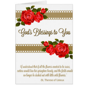 Carte w/scripture de bouquet spirituel de roses