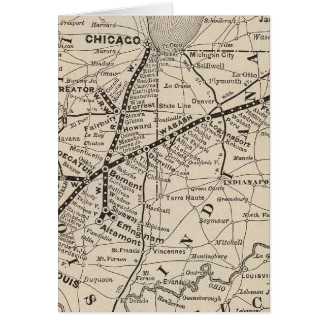 Carte Wabash Railway (Devant)