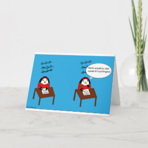 Carte Waddles Hates Math Card