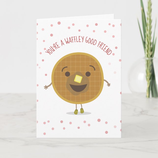 Carte Waffley Good Friend Waffle Kid Valentine (Devant)