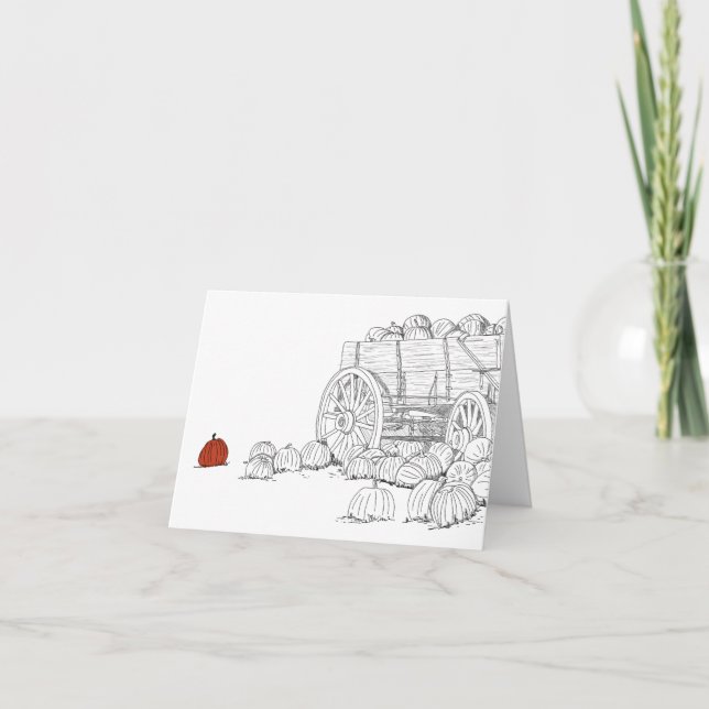 Carte Wagon de patchs citrouille (Devant)