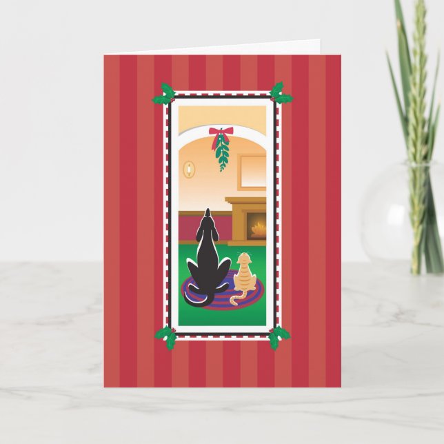 Carte WagsToWish_Merry Kissmas (Devant)