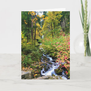 Carte Wahkeena Falls, gorge de Columbia, Oregon