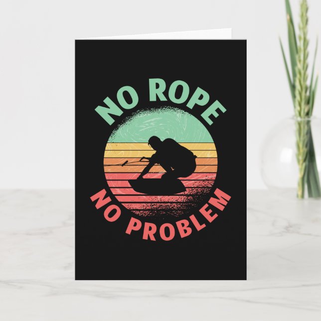 Carte Wakeboard No Rope No Problem Retro Wakeboard (Devant)
