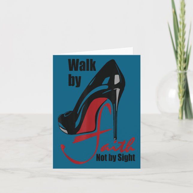 Carte Walk By Faith Not By Sight Motivation Quotes  (Devant)