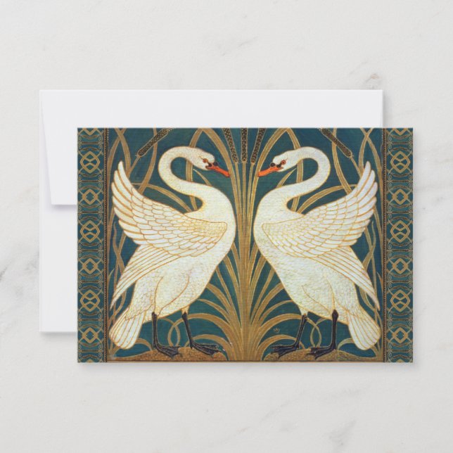 Carte Walter Crane Swan (Devant)