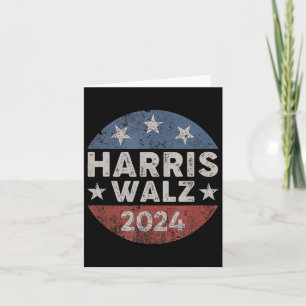 Carte Walz 2024 Bouton Vintage Kamala Harris Tim Walz