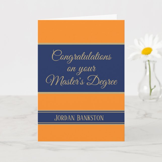 Carte Waouh ! Master's grade Graduation card (Petite plante)