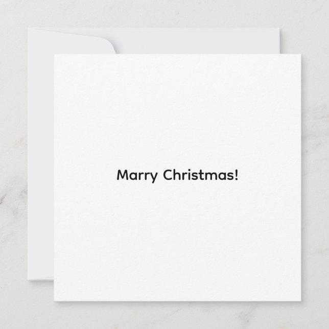 Carte Warm Christmas Cat Flat Card (Dos)