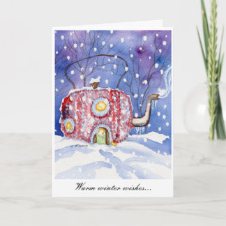 Carte "Warm Winter Wishes" Notecard