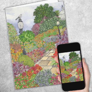 Carte Washington D.C. Watercolor 