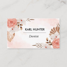 Carte Watercolor-Boho-Business