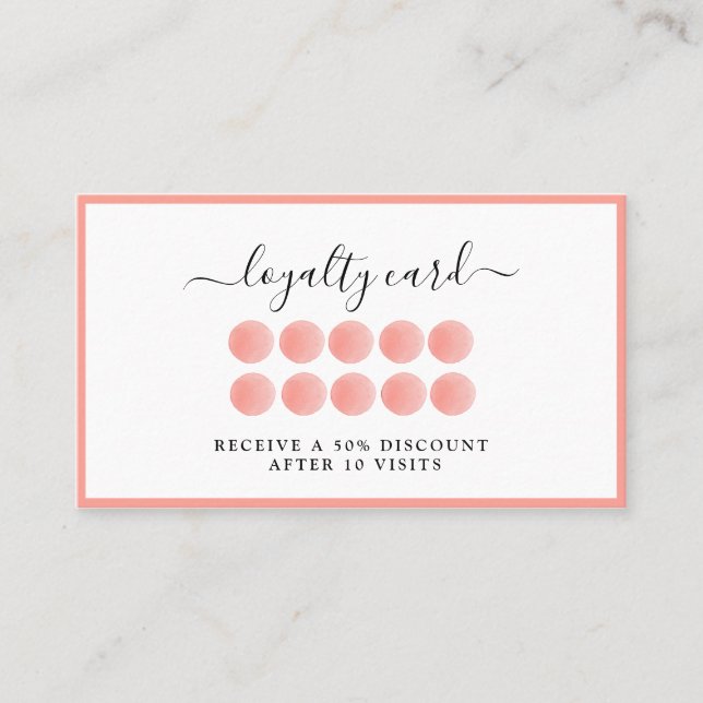 Carte Watercolor Loyalität 10 (Devant)