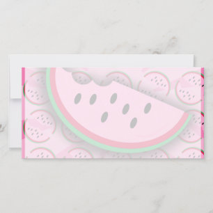 Carte Watermelon Fun Fruit Art Design