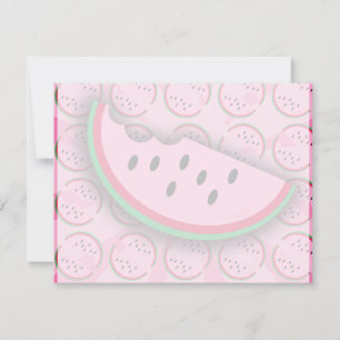 Carte Watermelon Fun Fruit Art Design