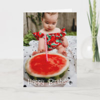 Watermelon Grand-Parent Birthday Grandkid Photo