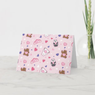 Carte We Bare Bears - Motif Cœurs de la Saint-Valentin