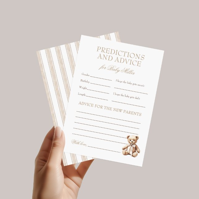 Carte We Can Bearly Wait Predictions & Advice (Créateur téléchargé)