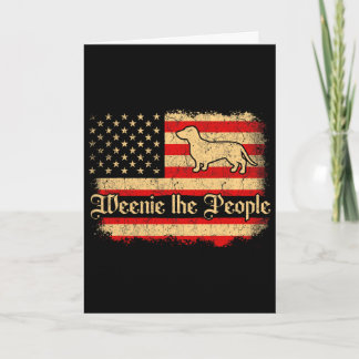 Carte Weenie The People 4 Juillet Drapeau Américain Usa