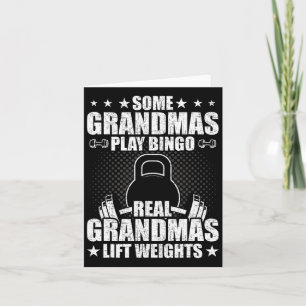 Carte Weightlifting Grandma Bodybuilding Weightlifting W