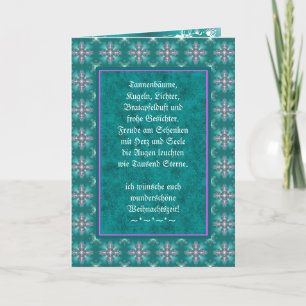 Carte Weihnachtsgedicht Deutsch, Ajouter Votre Texte