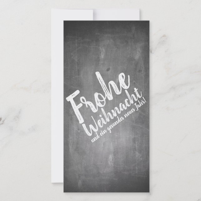 Carte Weihnachtsgrüße auf der Kreidetafel (Devant)