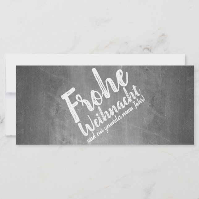 Carte Weihnachtsgrüße auf der Kreidetafel (Devant)