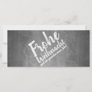 Carte Weihnachtsgrüße auf der Kreidetafel