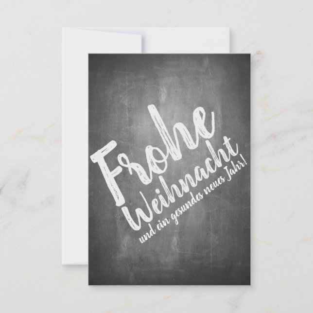 Carte Weihnachtsgrüße auf der Kreidetafel (Devant)
