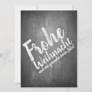 Carte Weihnachtsgrüße auf der Kreidetafel