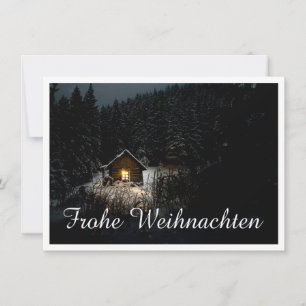 Carte Weihnachtsgrüße mit Hexenhaus