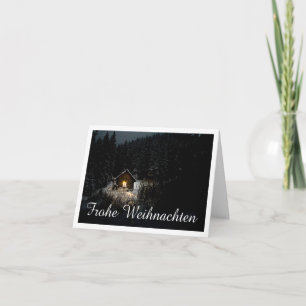 Carte Weihnachtsgrüße mit Hexenhaus