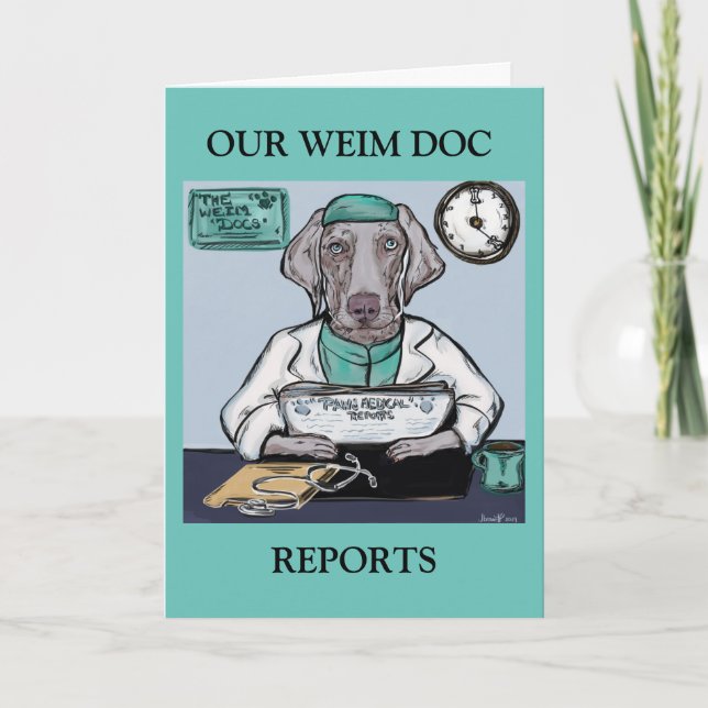Carte Weimaraner (Devant)