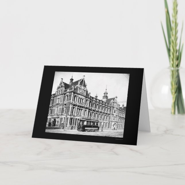 Carte Wellington RR Building Nouvelle-Zélande 1910 (Devant)