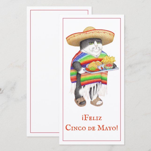 Carte WENDELITO Cinco de Mayo 8x4 (Devant / Derrière)