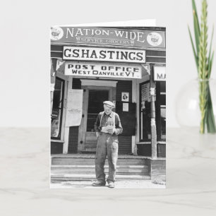 Carte West Danville, VT, Poste, années 1940