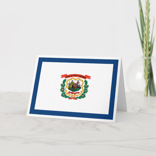 Carte West Virginian Flag, Flag of West Virginia (Devant)