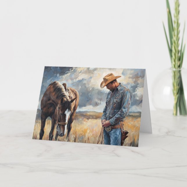 Carte Western Solace en amour au coucher du soleil (Devant)