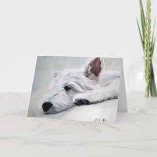 Carte Westie Terrier des montagnes occidental aiment une
