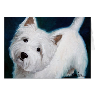 Carte Westie West Highland Terrier Dog