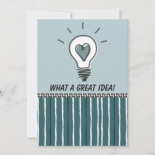 Carte What a Great Idea! - Flat Card (Devant)