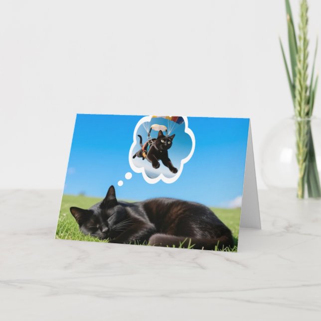 Carte What cats dream about! Card (Devant)
