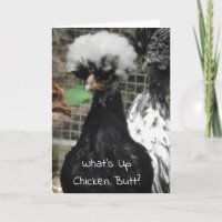 What's Up Chicken Butt Funny Just Dire Bonjour