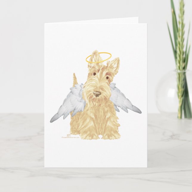 Carte Wheaten Scottie Angel (Devant)