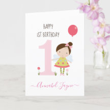 Whimsical fée de premier anniversaire filles rose