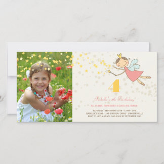 Carte Whimsical Sweet Fairy Princesse Fille Fête d'anniv