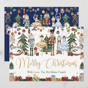Carte Whimsical The Nutcracker Noël Ballet Salutation