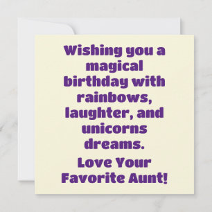 Carte Whimsical Unicorn Anniversaire plaisir