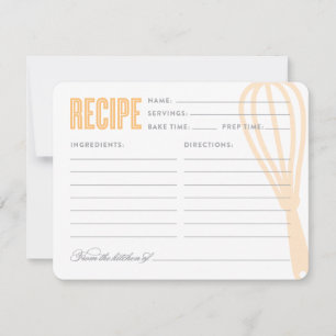 Carte Whisk rétro en Pêche   Recette