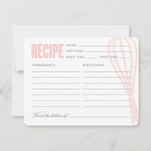 Carte Whisk rétro   Recette